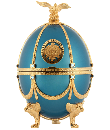 Vodka “Imperial Collection” Super Premium (Turquoise Faberge Egg-Styled case)