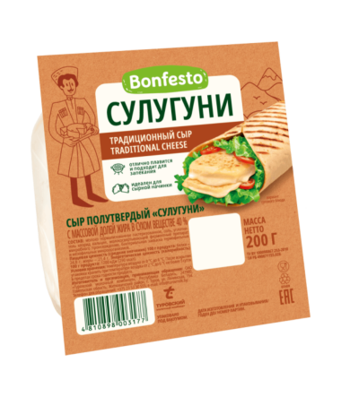 Сыр полутвердый Сулугуни Бонфесто - Еда | TheHouse