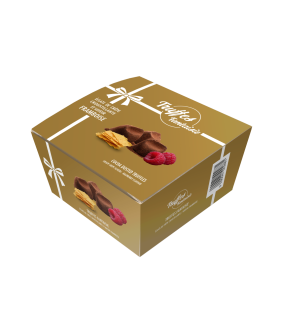 Կակաո-տրյուֆելներ "Ֆանտազիա" խրթխրթան կրեպի կտրոներով և ազնվամորու համով GUYAUX